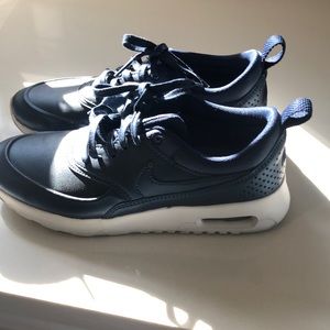 Nike Women's Navy and White Sneakers